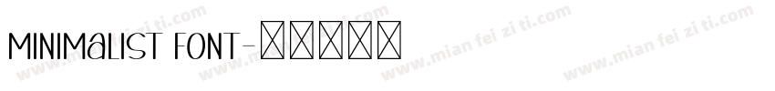 Minimalist Font字体转换